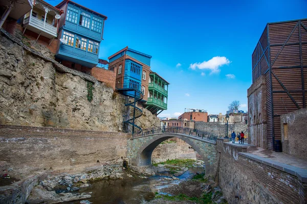 Abanotubani är den gamla stadsdelen i Tbilisi — Stockfoto