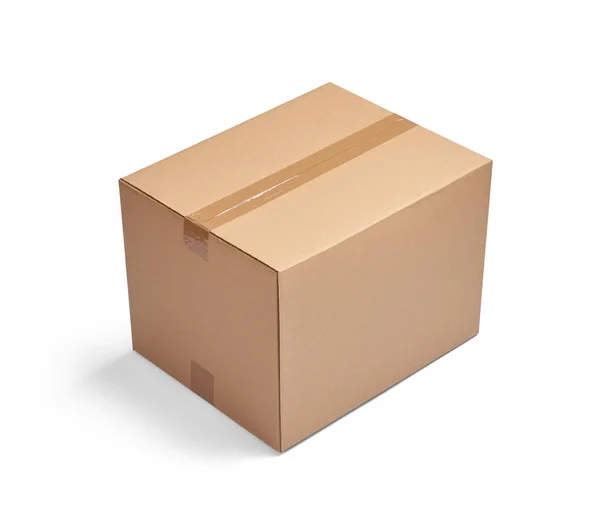 Box package delivery cardboard carton — Stock Photo, Image