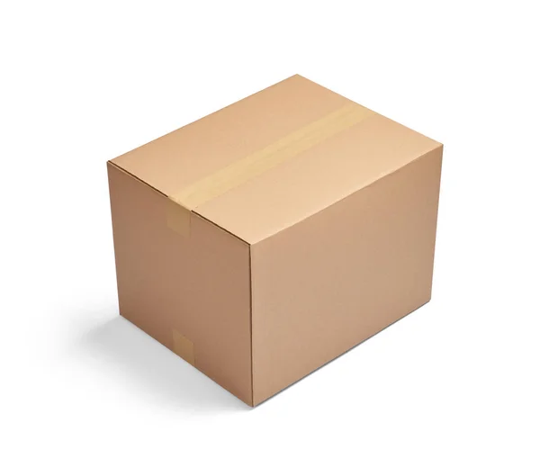 Caja paquete entrega cartón cartón — Foto de Stock
