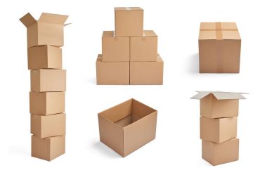 kutu paket teslim karton karton yığını 