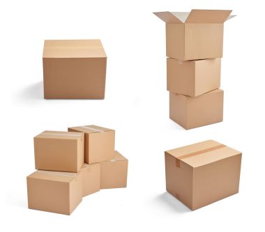 kutu paket teslim karton karton yığını 