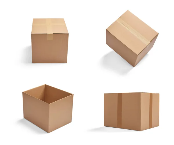 Kutu paket teslimatı karton kutu — Stok fotoğraf