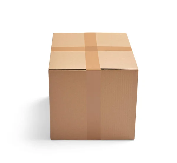 Box package delivery cardboard carton — Stock Photo, Image