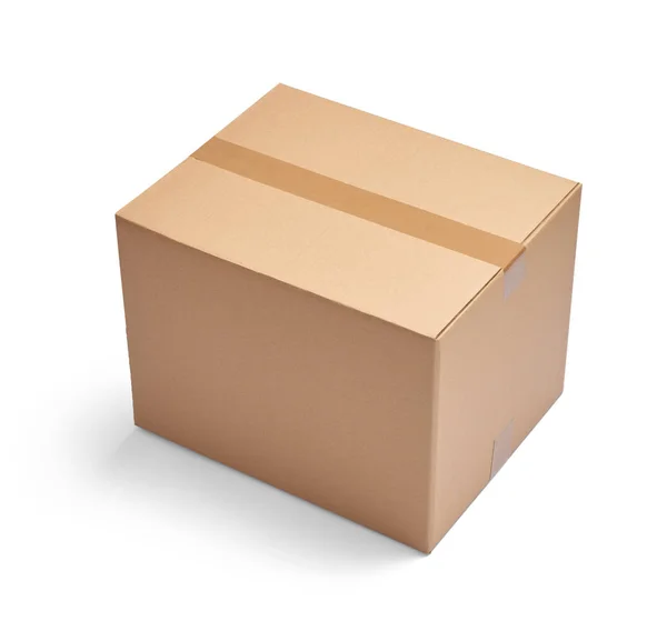 Box package delivery cardboard carton — Stock Photo, Image