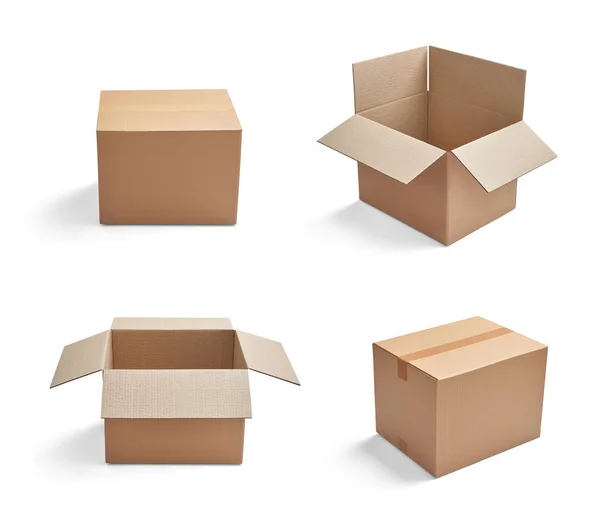 Caixa caixa de cartão de entrega pacote — Fotografia de Stock