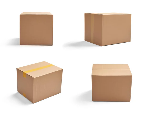 Картонная коробка доставки коробки — стоковое фото