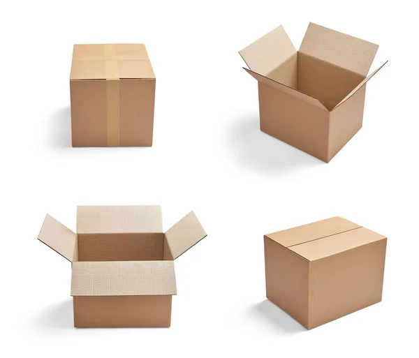 Boîte paquet livraison carton carton — Photo