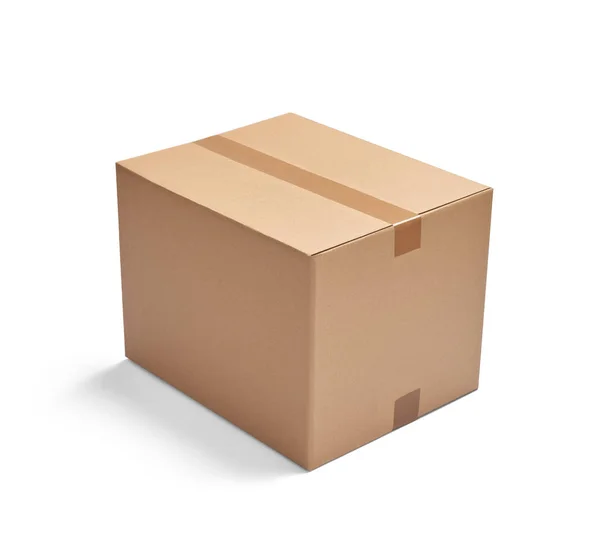 Box package delivery cardboard carton — Stock Photo, Image