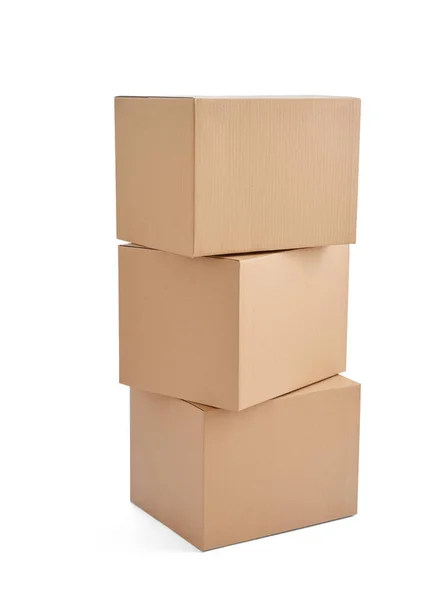 Коробка упаковки доставки картонна коробка — стокове фото