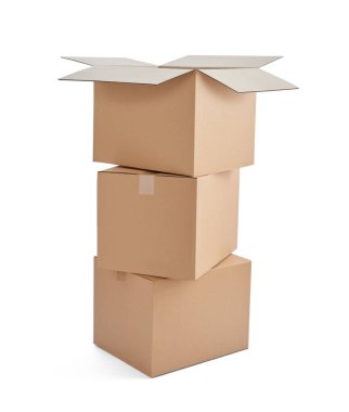 kutu paket teslim karton karton yığını