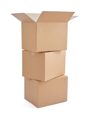 kutu paket teslim karton karton yığını