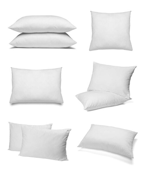 white pillow bedding sleep