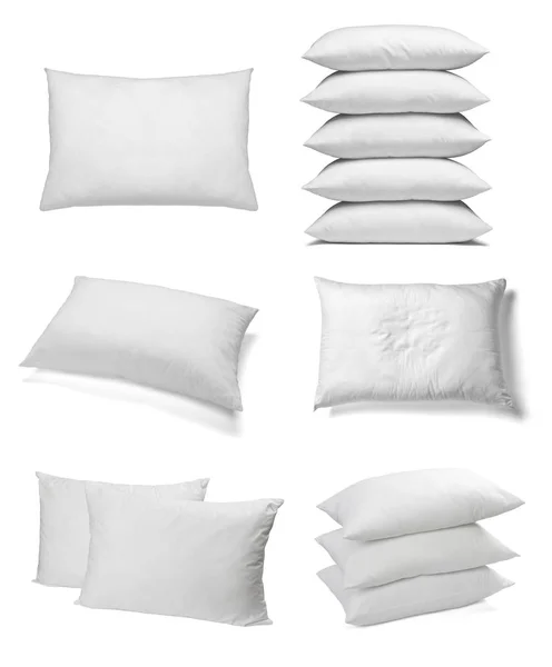 Cama de travesseiro branco dormir — Fotografia de Stock