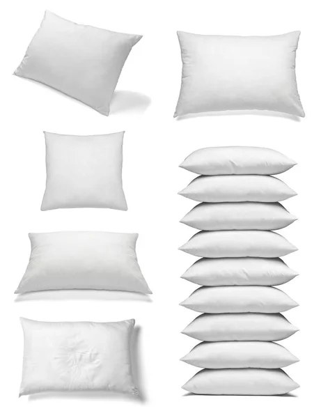 Біла подушка Постільний сон — стокове фото