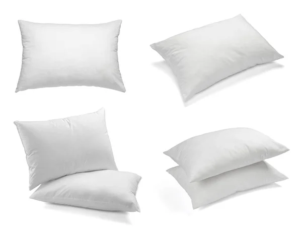 White pillow bedding sleep — Stock Photo, Image