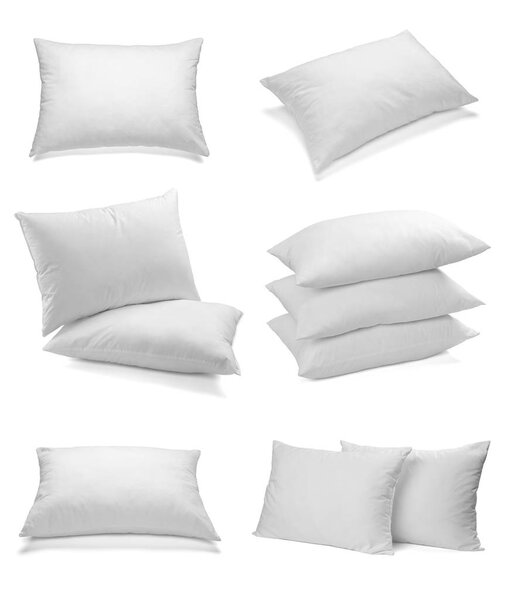 white pillow bedding sleep