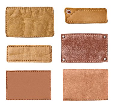 Beyaz arka plan kot etiketinde yakın çekim