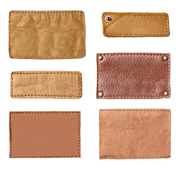 Beyaz arka plan kot etiketinde yakın çekim