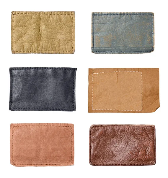 Beyaz arka plan kot etiketinde yakın çekim