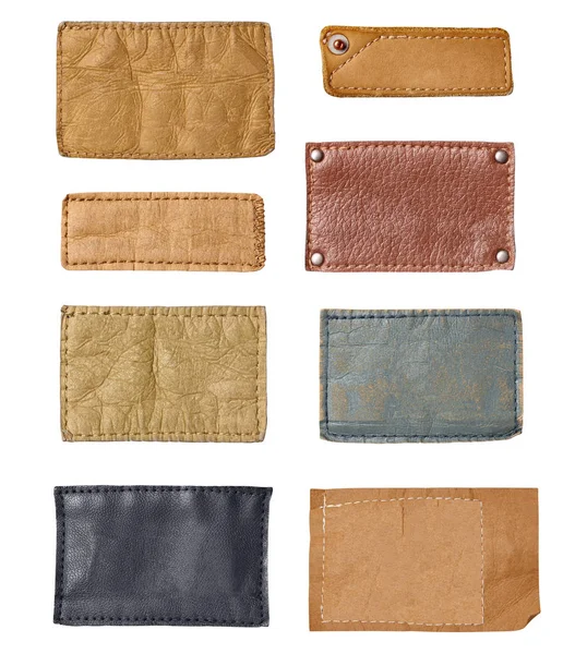 Beyaz arka plan kot etiketinde yakın çekim