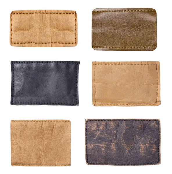 Beyaz arka plan kot etiketinde yakın çekim