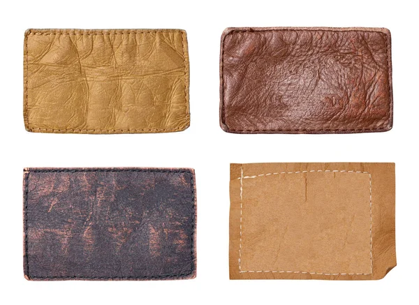 Beyaz arka plan kot etiketinde yakın çekim