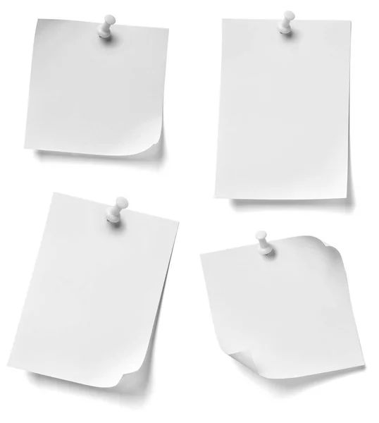Note paper push pin message — Stock Photo, Image