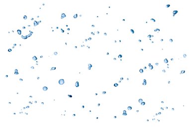 sıçrama açılan mavi sıvı köpük su