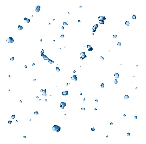 Σταγόνα μπλε υγρό φούσκα νερό παφλασμών — Φωτογραφία Αρχείου
