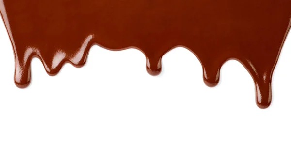 巧克力糖浆甜点食物甜漏滴 — 图库照片