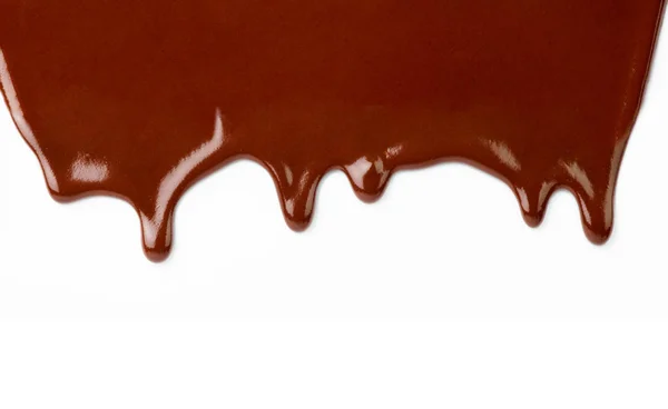 Sızıntı bırakma çikolata şurubu tatlı yiyecek — Stok fotoğraf
