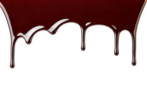 Десерт из шоколадного сиропа — стоковое фото