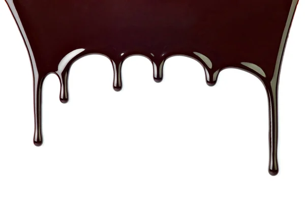 Шоколадний сироп десерт їжа солодке витікання краплі — стокове фото