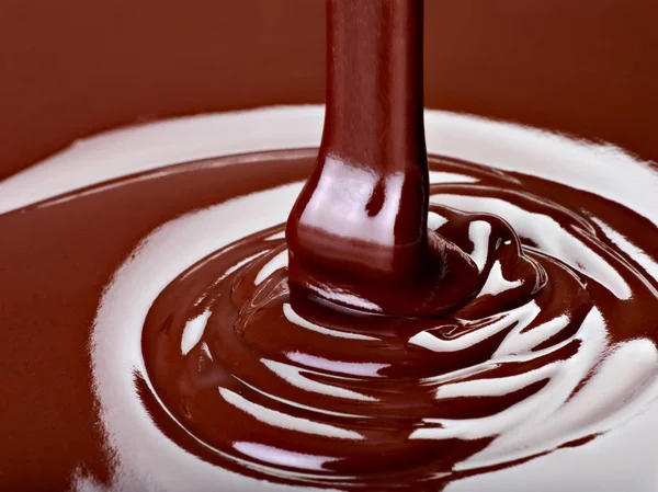 Chocolade siroop dessert voedsel sweet Rechtenvrije Stockafbeeldingen
