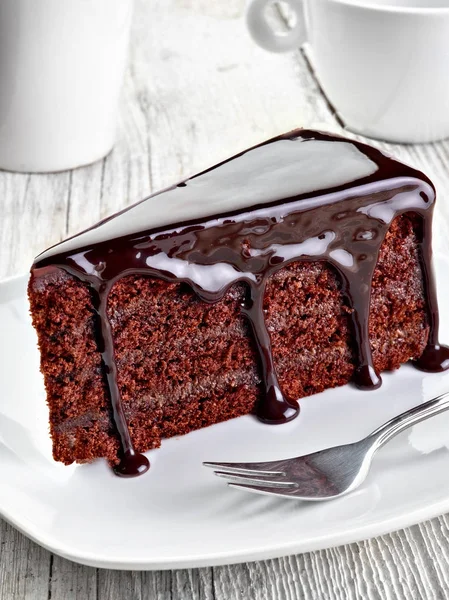 Bolo de chocolate sobremesa comida doce — Fotografia de Stock