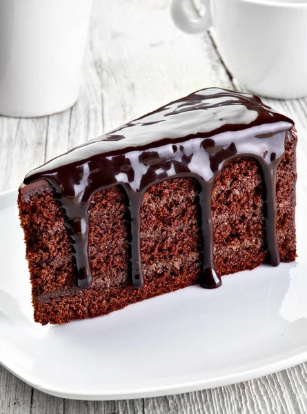 Bolo de chocolate sobremesa comida doce — Fotografia de Stock