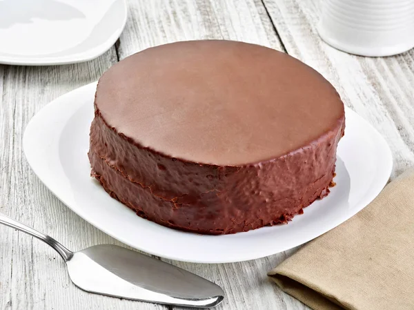 Sacher torta sachertorte torta desszert édes étel — Stock Fotó