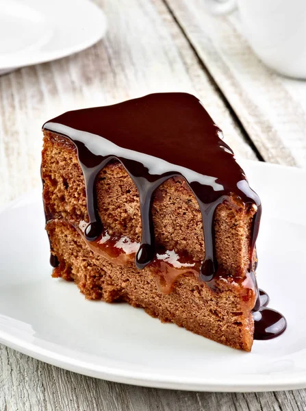 Sacher tårta sachertårta kaka dessert söt mat — Stockfoto