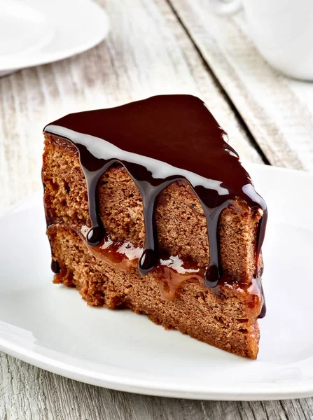 Sacher tårta sachertårta kaka dessert söt mat — Stockfoto