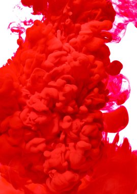 kırmızı renk boya mürekkep pigment sıçrama