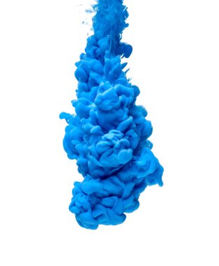 mavi renk boya mürekkep pigment sıçrama