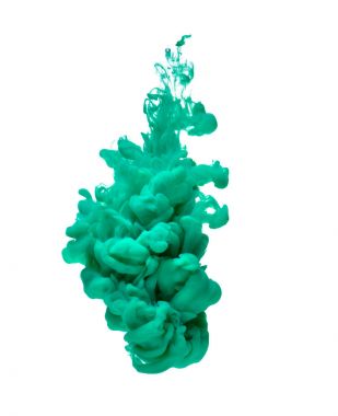 yeşil renk boya mürekkep pigment sıçrama