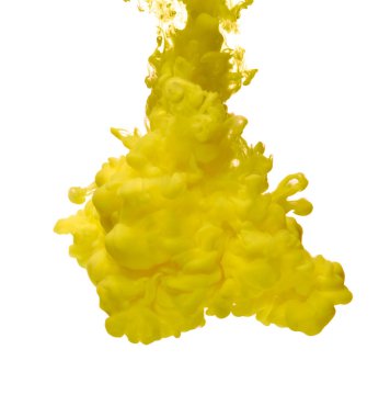su renk sıvı içinde sarı boya