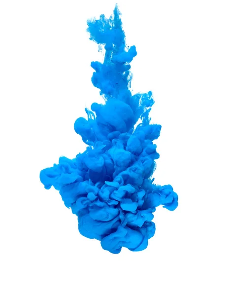 Blaue Farbe Farbe Farbe Pigmentspritzer — Stockfoto