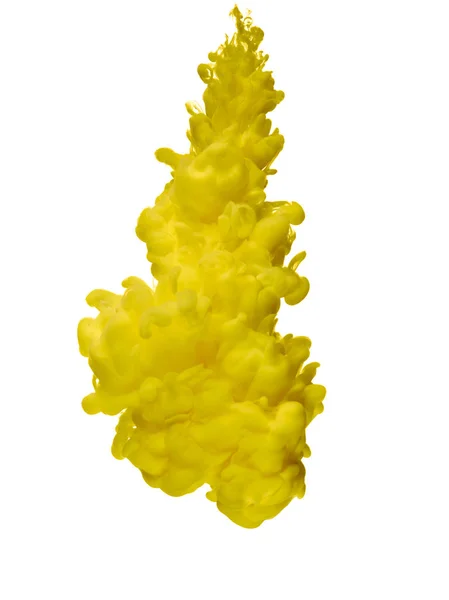 Gele Verf Water — Stockfoto