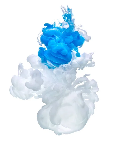 Blue White Paint Water — Stock Photo, Image