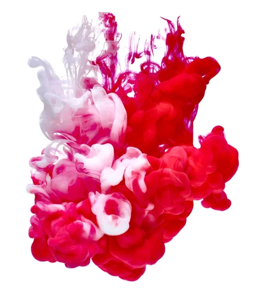 Pintura Roja Blanca Agua — Foto de Stock