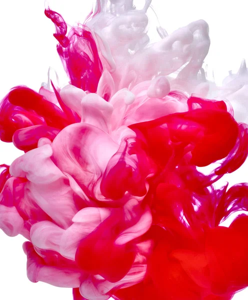 Paint in water color liquid red white — Stock Photo, Image