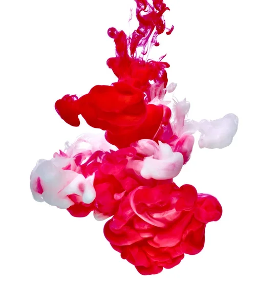 Pintura Roja Blanca Agua — Foto de Stock