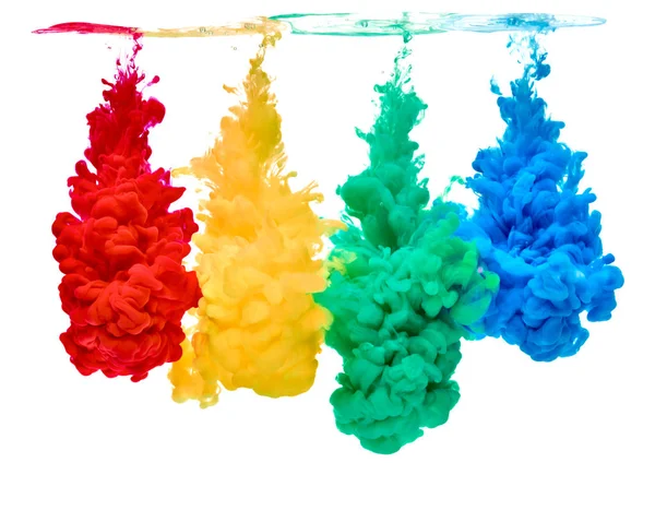 Paint in water color liquid — Stock Photo, Image